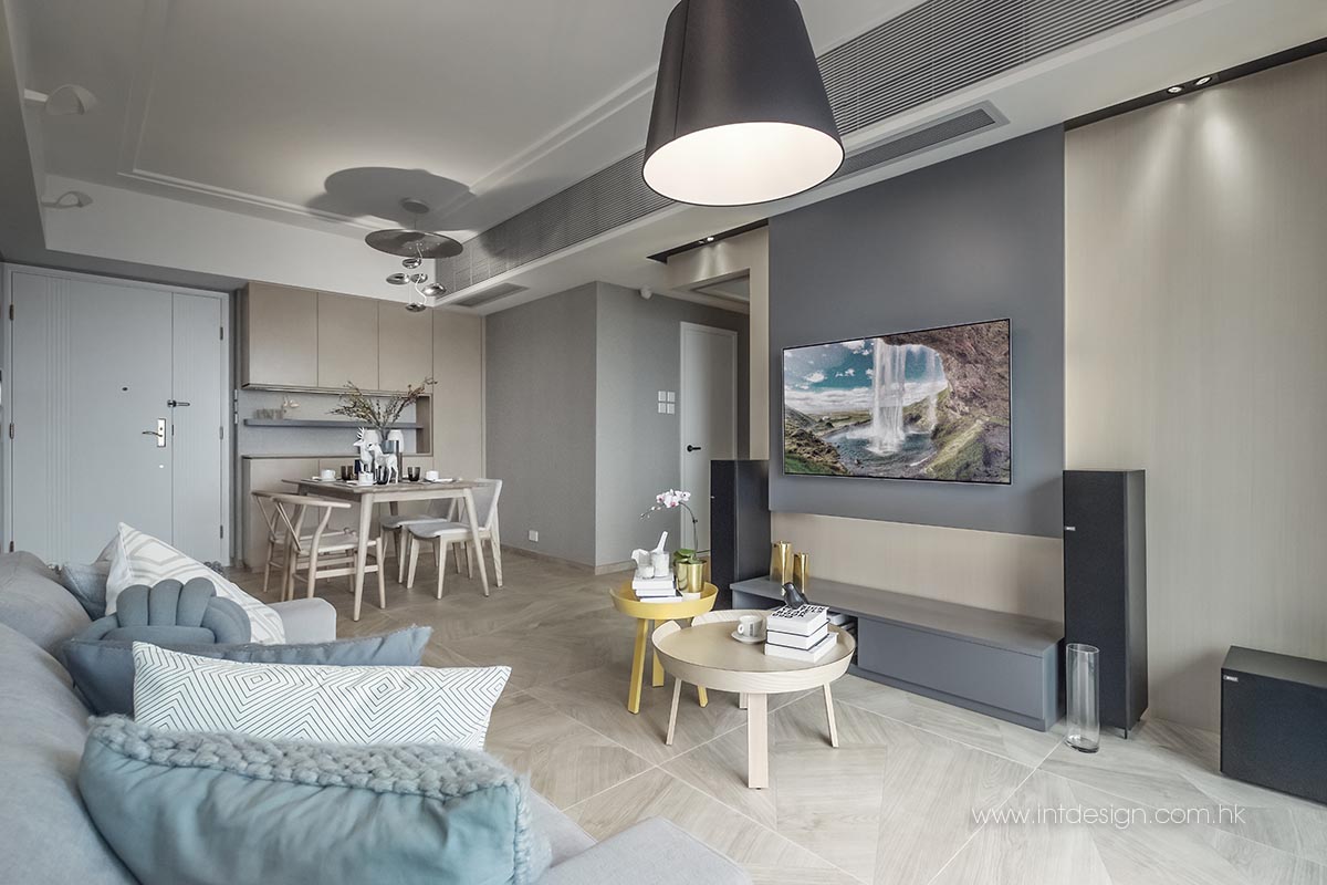 Artemide Tolomeo Mega Floor Lamp in Parc Palais' Living Room
